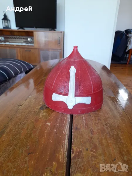 Стара детска играчка Шлем #2, снимка 1