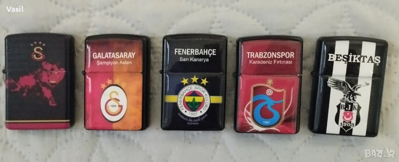 Зипо запалки на Галатасарай, Фенербахче, Бешикташ, Трабзонспор, снимка 1