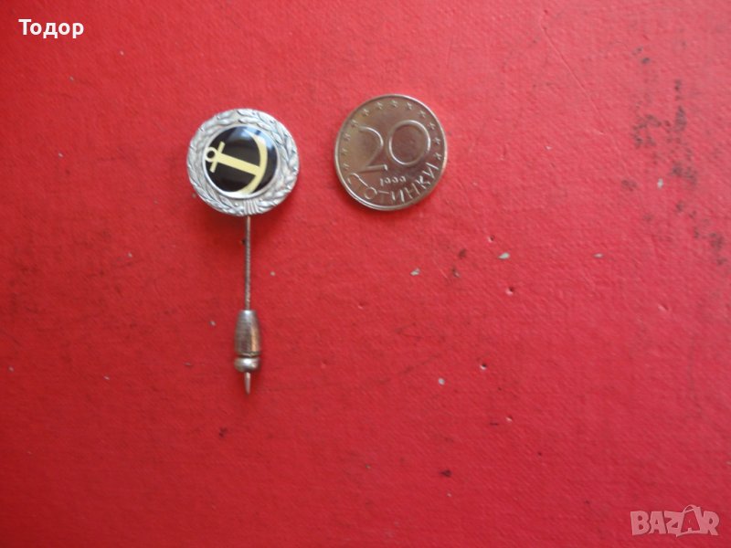 Сребърен моряшки знак значка сребро 925 емайл 2, снимка 1