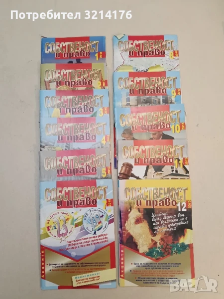 Списание “Собственост и право”. Бр. 1, 2, 3, 4, 5, 7, 8, 9, 10, 11, 12 / 2015 – Колектив, снимка 1