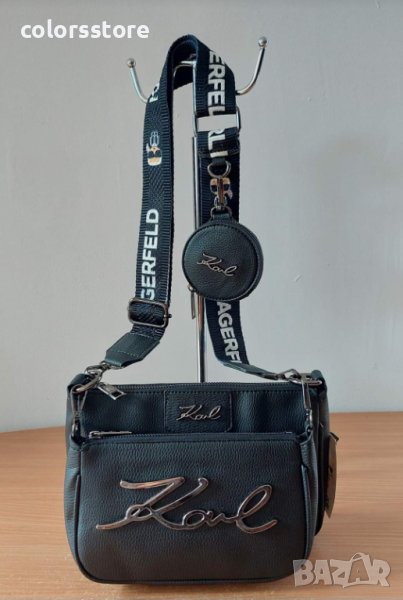 Черна чанта Karl Lagerfeld/3в1 код SG-Z126, снимка 1