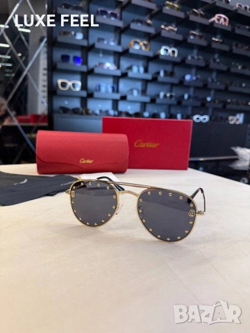 CARTIER 💎 Дамски Слънчеви Очила , снимка 5 - Слънчеви и диоптрични очила - 53289210
