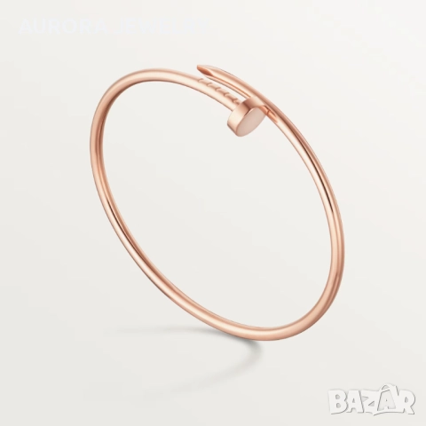 CARTIER Nail Juste un Clou Small Thin Rose Gold Гривна Пирон, снимка 8 - Гривни - 52830672