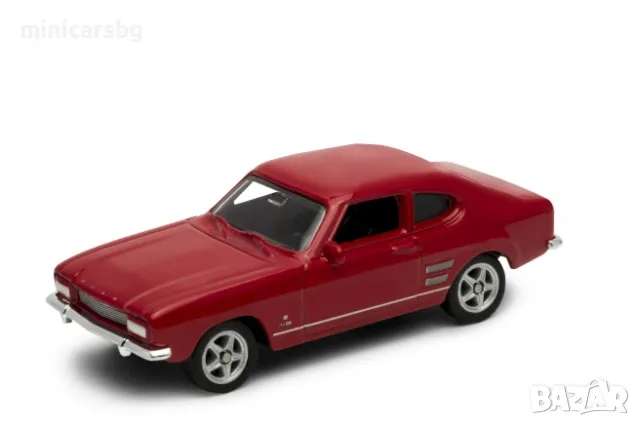 1:64 Метални колички: 1969 Ford Capri - Welly