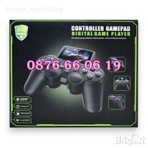 Безжична ретро конзола с 520 игри, с дипслей и втори джойстик, телевизионна игра, снимка 3 - Други игри и конзоли - 48351535