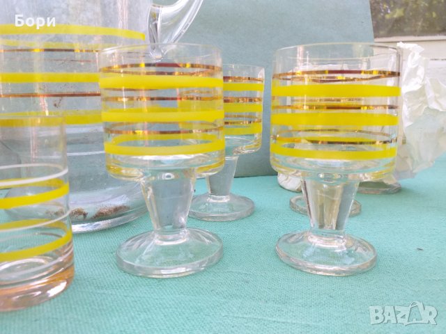 Български Сервиз от 1970г Нов кана ,чаши, снимка 11 - Чаши - 34052877