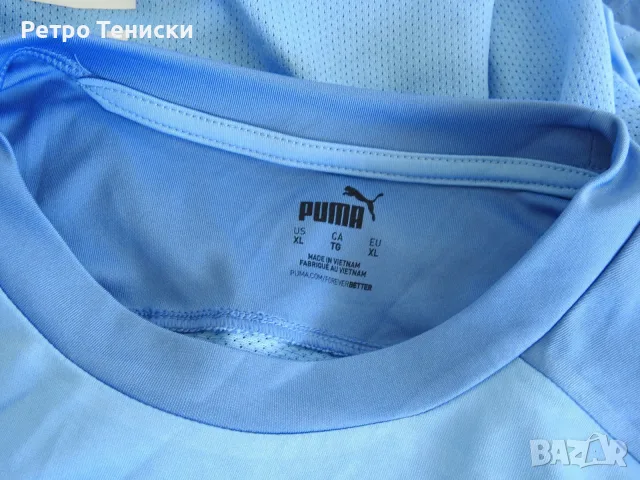 Тениска • тренировъчен модел • PUMA • синьо • размер XL • Мъже, снимка 3 - Тениски - 56314848