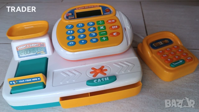 Детски касов апарат с калкулатор, снимка 2 - Образователни игри - 29394655