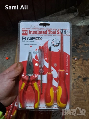Комплект изолирани инструменти FREEFOX 4 части - VDE 1000V (НОВ), снимка 2 - Диамантени и режещи инструменти - 53681701