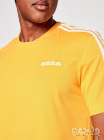 Adidas original L- Памучна тениска в жълто- портокалов цвят 