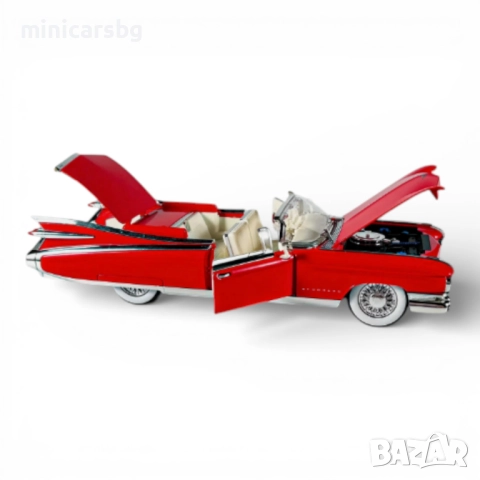 Метални коли ретро кабриолет Cadillac Eldorado - Big Rocket, снимка 4 - Колекции - 52931479