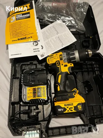 Чисто Нов Dewalt XR DCD796 +5Ah 