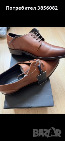 Оригинални кожени обувки Tommy Hilfiger – №46, снимка 9 - Ежедневни обувки - 52975911