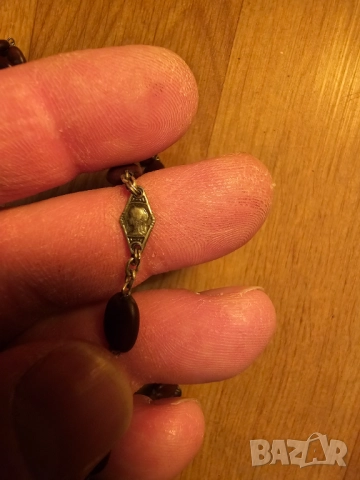 Стара молитвена броеница от франция Лурд с кръст света богородица свети Йосиф с младенеца Исус и ису, снимка 4 - Други ценни предмети - 51841058