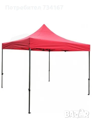 Сгъваема квадратна градинска шатра тип хармоника, снимка 3 - Градински мебели, декорация  - 49666951