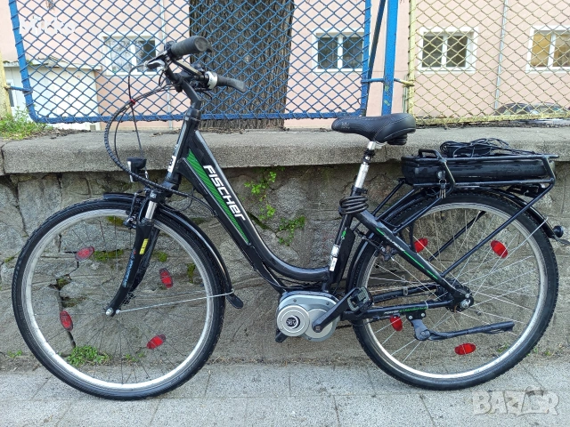 28 цола електрически алуминиев велосипед с 7 скорости усилени капли амортисьори предни като нов 