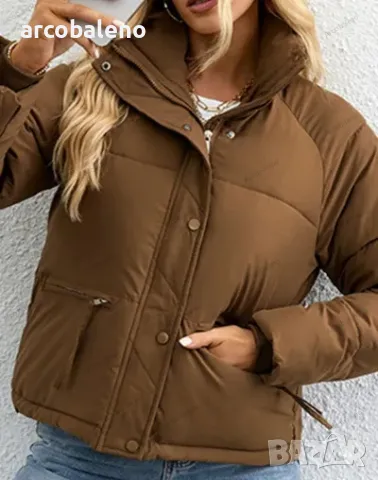 Ежедневно дамско зимно пухено яке, 5цвята , снимка 13 - Якета - 42667544