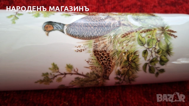 Порцеланова ваза за стена с ловен мотив дивеч порцелан цветя  , снимка 6 - Други ценни предмети - 53524850