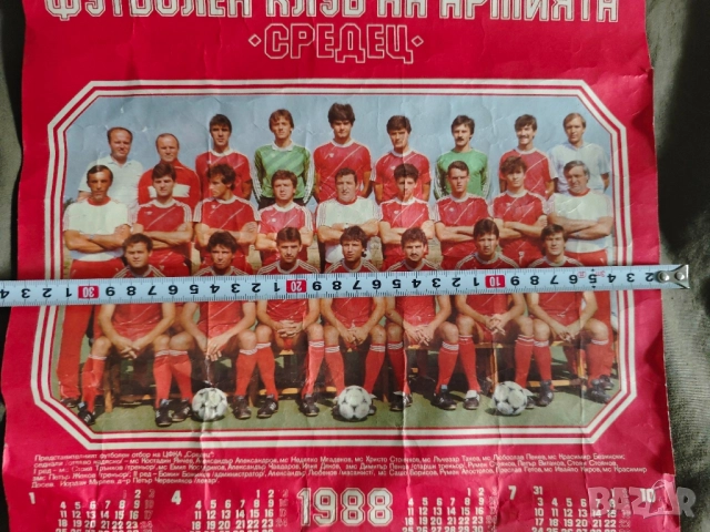 календар ЦФКА Средец 1988 - 40 години ЦСКА,ЦСКА 1979 Резолюция,Програма , Отчет, снимка 2 - Други - 51864158