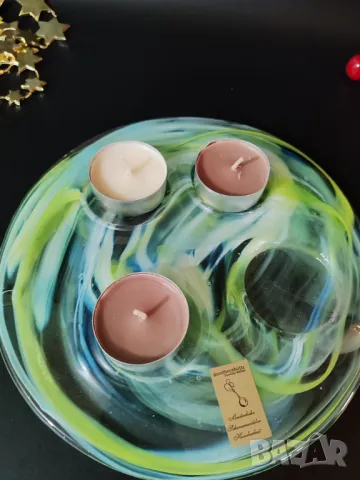 Dorotheenhütte Wolfach- Ръчно изработен " може би свещник", снимка 2 - Декорация за дома - 48826925