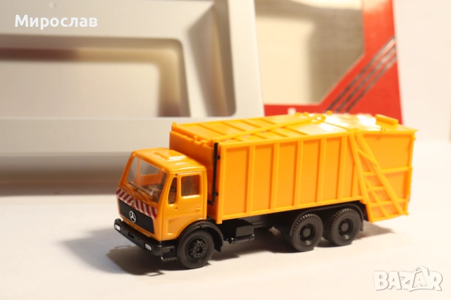 HERPA H0 1/87 MERCEDES БОКЛУКЧИЙСИ KАМИОН МОДЕЛ КОЛИЧКА, снимка 8 - Колекции - 53307393