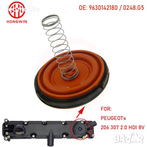 PCV Мембрана с капачка за картерни газове 0248.G5 CITROEN PEUGEOT, снимка 3 - Части - 41387592