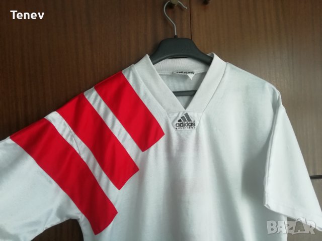 България 1992-1993 Петър Хубчев #5 Adidas мачова оригинална футболна тениска фланелка, снимка 4 - Тениски - 41686192