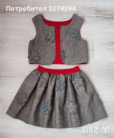 Комплект пола и елече , снимка 2 - Детски комплекти - 53134533