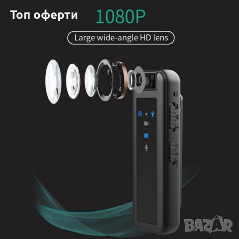 Мини камера за тяло HD, снимка 7 - HD камери - 42068000