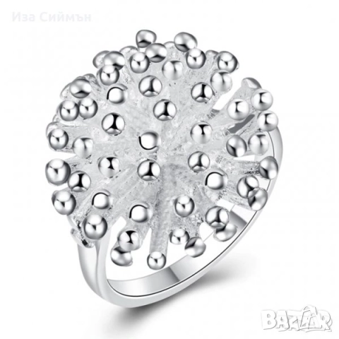 Сребърни пръстени, австрийски кристали, сапфир, смарагд, аметист, топаз, снимка 7 - Пръстени - 32502529