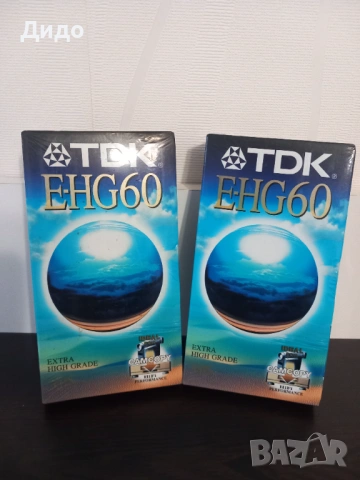 VHS Видеокасети TDK E-HG-60