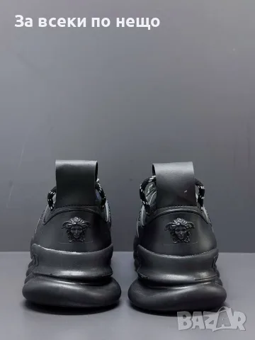 Versace Мъжки Черни Маратонки👟Мъжки Спортни Обувки В Черен Цвят Версаче Код E90, снимка 3 - Маратонки - 55795266