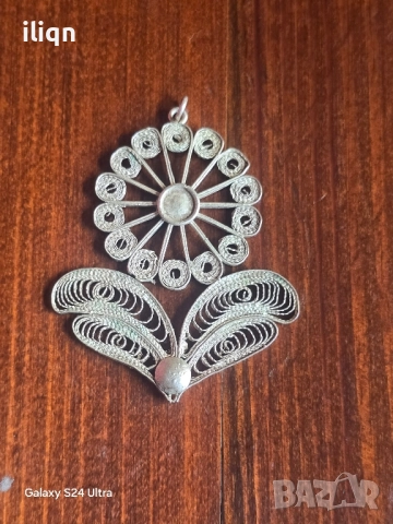 Сребърна Масивна висулка Филигран. Цена 34.99лв. За Севлиево безплатна доставка., снимка 4 - Колиета, медальони, синджири - 51632924