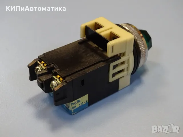 бутон светещ зелен FUJI Electric AH25-ZK green led pilot light 110V, снимка 3 - Резервни части за машини - 49192146