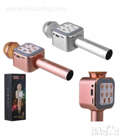 КАРАОКЕ МИКРОФОН BLUETOOTH WSTER WS - код 1816, снимка 3 - Микрофони - 33975964