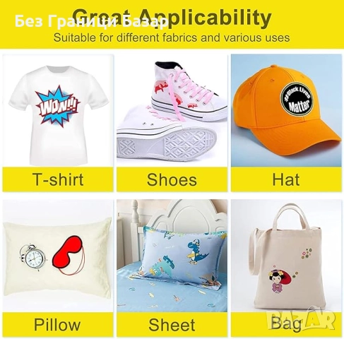 Нов DTF филм за печат върху текстил PET A4 55 листа, устойчиви щампи, снимка 3 - Други - 51675585