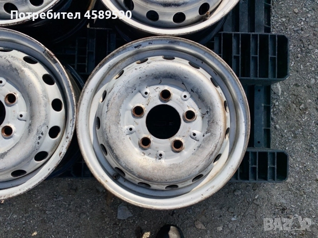 4бр.Оригинални железни джанти 15цола 5x130 за Mercedes Sprinter,Vw LT, снимка 4 - Гуми и джанти - 51808893