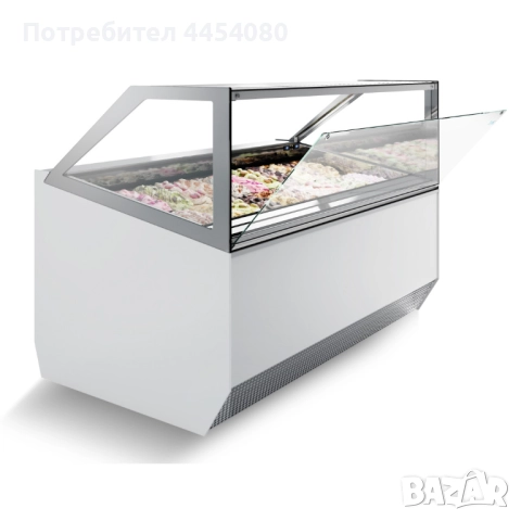 Професионална витрина за сладолед 20 x 5 литра, снимка 2 - Хладилни витрини и фризери - 52845423