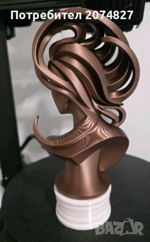 Женски бюст (статуетка, ваза), снимка 3 - Арт сувенири - 53534032