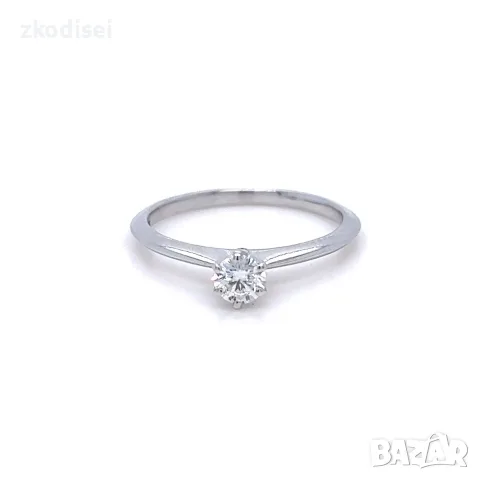 Златен дамски пръстен с диамант 0,29Ct. чистота:SI размер:53 модел:42928-1, снимка 2 - Пръстени - 55824647