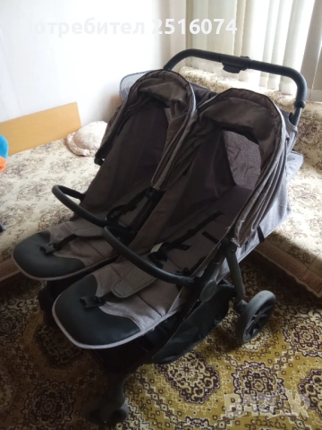 Комбинирана бебешка количка за близнаци , снимка 4 - Стоки за близнаци - 53650539