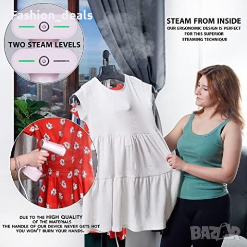 Нова Парна машина за дрехи 1500 W/Изглажда Убива микроби/ Гладене Дом, снимка 9 - Други стоки за дома - 41320917