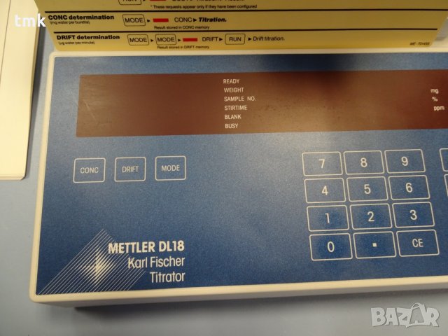 титратор Mettler DL18 titrator, снимка 2 - Други машини и части - 34100279