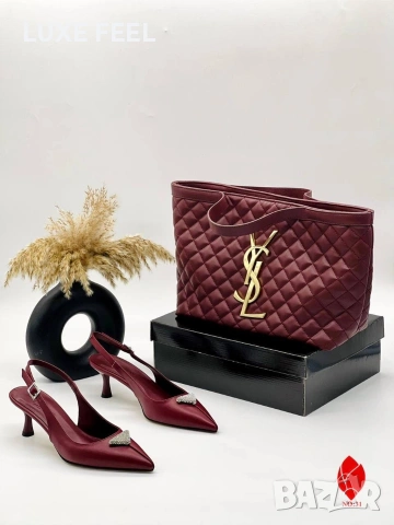 Prada⚜️ Valentino ⚜️ Yves Saint Laurent ⚜️Дамски Обувки , снимка 9 - Дамски обувки на ток - 53853061