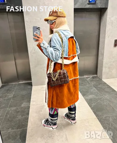 НАМАЛЕНА ЦЕНА‼️ОТ 195лв на 104лв❗️Екстравагантно пачуърк палто, снимка 2 - Палта, манта - 48842573