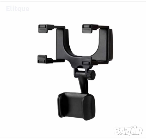 Въртяща се на 360 градуса стойка за кола за телефон,закрепване за огледало за обратно виждане, снимка 4 - Стойки, 3D очила, аксесоари - 52870905