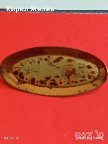 Винтидж брошка украсена с емайл рядка за КОЛЕКЦИЯ 52197