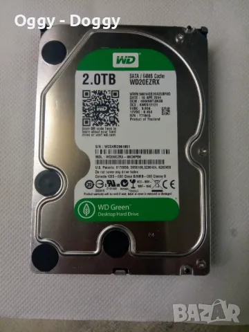 Western Digital 2TB Green хард диск , снимка 1 - Твърди дискове - 48441802