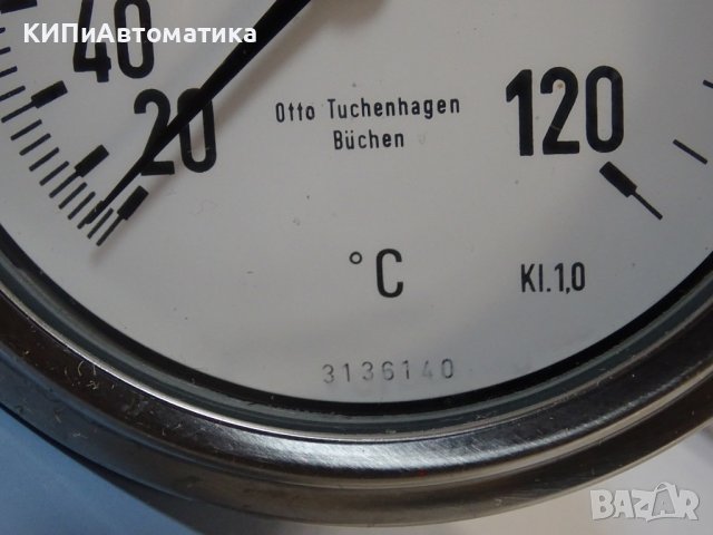 Термометър GEA Tuchenhagen Ф100, +20/+120°C capillarythermometer, снимка 3 - Резервни части за машини - 40620518