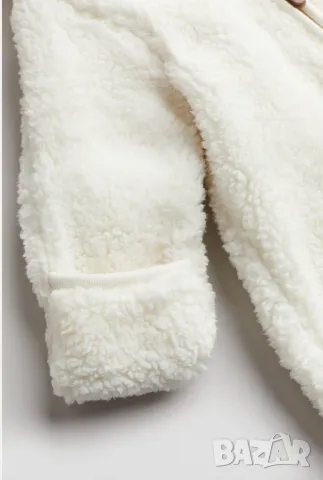 Пухен гащеризон с ушички H&M размер 56см., снимка 6 - Бебешки гащеризони - 48928745